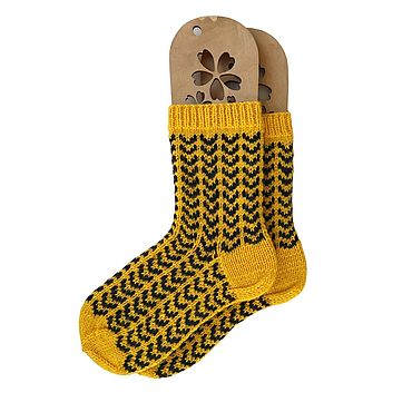 Подарки и сувениры ручной работы. Ярмарка Мастеров - ручная работа RussianSocks Пуффендуй факультет золотые носки Гарри Поттер. Handmade.