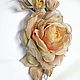 FABRIC FLOWERS. ' Sprig of roses ' Rhapsody'. Brooches. fioridellavita. Online shopping on My Livemaster.  Фото №2