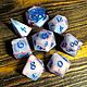 Дайсы ручной работы, кубики для ДНД DnD, pathfinder, нри «Облако». Фишки и кости. Juisas-jewel. Интернет-магазин Ярмарка Мастеров.  Фото №2