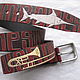 Swordfish-TROMBONES leather belt. Straps. ZERGY. Online shopping on My Livemaster.  Фото №2