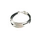 Copy of Leather bracelet,silver bracelet,grey bracelet,wrap bracelet. Braided bracelet. Irina Moro. My Livemaster. Фото №4