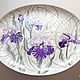 Plates decorative: Pearl iris. ceramics stained glass purple. Decorative plates. Vitreous Wood***Tatiana***. My Livemaster. Фото №4