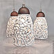 Champagne foam - lamp with three shades. Lampshades. Elena Zaychenko - Lenzay Ceramics. My Livemaster. Фото №5
