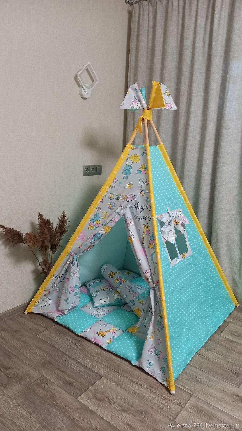 Вигвам: Детская игровая палатка в интернет-магазине Ярмарка Мастеров по ...