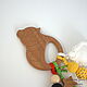 Beech Rodent Snowman with Pendants. Teething toys. Very big ears (verybigears). Online shopping on My Livemaster.  Фото №2