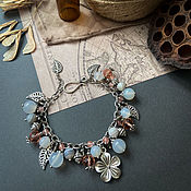 Украшения handmade. Livemaster - original item Bracelet with natural agate, Spring.. Handmade.
