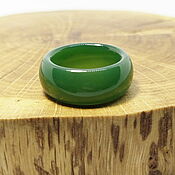 Украшения handmade. Livemaster - original item 18 r-R Ring green tinted chalcedony (zthh189). Handmade.