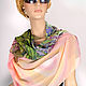 Дельфиниум - Шифоновый палантин. Шарфы. BatikStyle. Ярмарка Мастеров.  Фото №4