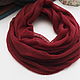 Knitted women's snood in two turns from kid mohair. Snudy1. Scarfland. My Livemaster. Фото №4