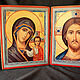 wedding pair. Our lady of Kazan and the Almighty Saved us. Icons. ikon-art. Online shopping on My Livemaster.  Фото №2