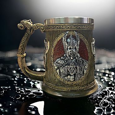 Посуда ручной работы. Ярмарка Мастеров - ручная работа Кружка Тор и Один. Handmade.