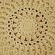 Carpets for the home: knitted round bedside rug made of cord relief. Floor mats. knitted handmade rugs (kovrik-makrame). My Livemaster. Фото №6