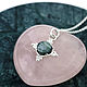Серебряная подвеска с серафинитом. Кулон. Ornamenti - авторские украшения. Интернет-магазин Ярмарка Мастеров.  Фото №2