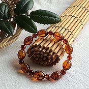 Украшения handmade. Livemaster - original item Bracelet from Baltic amber, color is tea with sparks of the sun inside. Handmade.