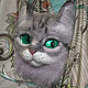 Decoration: cat with green eyes. Pendants. zverki (zverki). My Livemaster. Фото №4