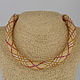 Harness-necklace-choker beaded 'elegant'. Chokers. Magic box. My Livemaster. Фото №6