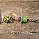 Колье лампворк "Все это ночь". Колье. Катерина   Ik - lampwork. Ярмарка Мастеров.  Фото №6