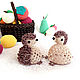 Handmade toys. AMIGURUMI. Knitting. hedgehogs! (set of 2 pcs.), Easter souvenirs, Novosibirsk,  Фото №1
