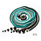 Thin belt rope made of beads with sardonyx and amazonite turquoise. Belt. gershman. My Livemaster. Фото №6