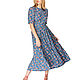 MIDI length dress with floral print in retro style. Dresses. ivavavilonskaya. Online shopping on My Livemaster.  Фото №2