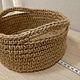 Корзины для хранения из джута. Корзины. Amigurumka-3. Ярмарка Мастеров.  Фото №7