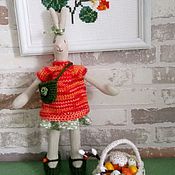 Куклы и игрушки handmade. Livemaster - original item Tilda Animals: Bunny Carrot in clothes.. Handmade.