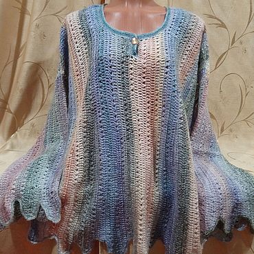 Джемпер "Фриформ". VS ПЫШКА (KnittingPlusSize). Одежда женская ручной работы - Ярмарка Мастеров Одежда женская ручной работы. Ярмарка Мастеров - ручная работа Джемпер "Фриформ". Handmade.