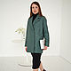 Oversize wool coat Malachite wool demi-season green short. Coats. mozaika-rus. My Livemaster. Фото №5