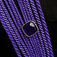 Гайтан шелковый шнур Фиолетовый Amethyst без замка 60 см. Колье. E-Mali Studio. Интернет-магазин Ярмарка Мастеров.  Фото №2