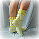 Socks 'Lemon souffle'. Socks. Shop Natalia Glebovskaya. My Livemaster. Фото №5