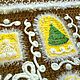 Order Carpets for the house: New Year's exclusive carpet for the Christmas tree Gingerbread House. knitted handmade rugs (kovrik-makrame). Livemaster. . Floor mats Фото №3