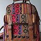 Ethnic multicolored fabric. Backpacks. IndianBoho. Интернет-магазин Ярмарка Мастеров.  Фото №2