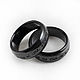 Black Zirconia rings with black engraving, Rings, Moscow,  Фото №1