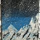 Painting snowy mountain peaks at night 'Peaks' 50h40h1,5. cm. Pictures. chuvstvo-pozitiva (chuvstvo-pozitiva). My Livemaster. Фото №4