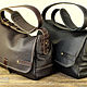 Bag. Genuine leather. Handmade. art. HB 016. Classic Bag. Masterskaya 'FACTURE'. My Livemaster. Фото №4