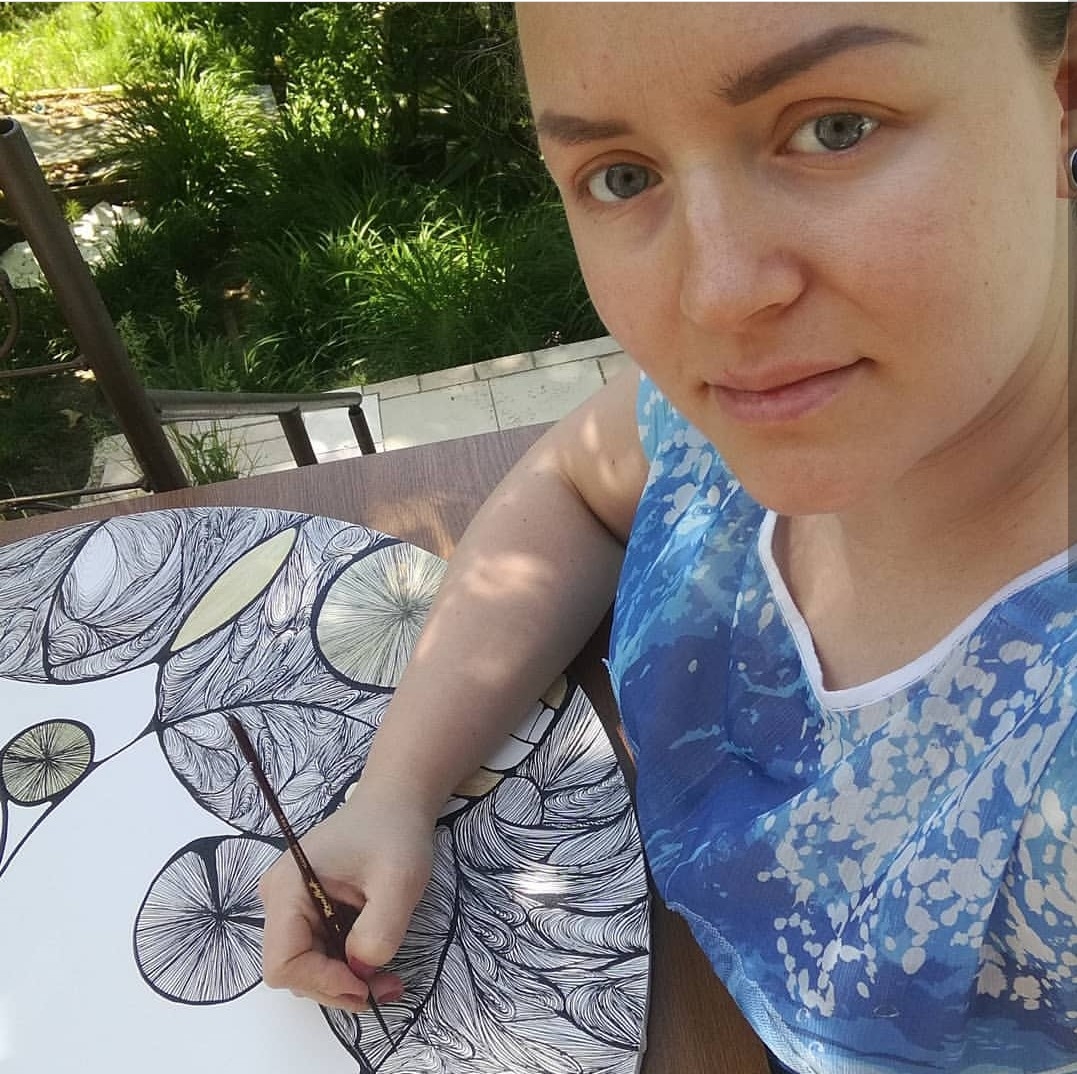 Рисую в саду