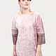 Dress elegant evening pink velvet pleated with lace. Dresses. Yana Levashova Fashion. Online shopping on My Livemaster.  Фото №2