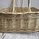 Rectangular basket with a high handle wicker. Basket. Elena Shitova - basket weaving. My Livemaster. Фото №6