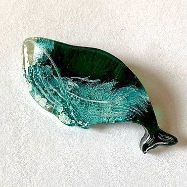 Украшения ручной работы. Ярмарка Мастеров - ручная работа Брошь «Кит». Handmade.