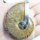 Large Pendant Ammonite Ancient ocean. Pendants. Selberiya shop. My Livemaster. Фото №5