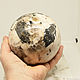 Беломорит шар огромный 118мм "Лунный", Минералы, Москва,  Фото №1