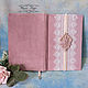 Order Diary 'Pink tenderness' Velvet, lace. Decoupage - decor. Livemaster. . Diaries Фото №3