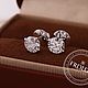 Заказать Золотые серьги пусеты с бриллиантами по 1.5 карат. FROLOF JEWELRY. Ярмарка Мастеров. . Серьги-пусеты Фото №3