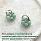 Серьги конго женские с халцедоном, конго и бублики из камня. Серьги классические. DARI JEWEL. Интернет-магазин Ярмарка Мастеров.  Фото №2