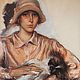 З.Е.  Серебрякова 
Портрет дамы с собачкой И. Велан 
1926 г.