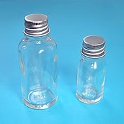 Материалы для творчества handmade. Livemaster - original item Glass bottle with metal lid 5 ml. Handmade.