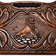 Backgammon carved 'lion in attack' big 60, Harutyunyan. Backgammon and checkers. H-Present more, than a gift!. Online shopping on My Livemaster.  Фото №2