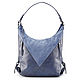 Women's leather bag 'Emilia' (blue), Bucketbag, St. Petersburg,  Фото №1