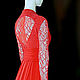 Order Dress red long slit' Diamond'. Lana Kmekich (lanakmekich). Livemaster. . Dresses Фото №3