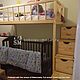 Кровать чердак с лесенкой комод. Мебель для детской. Илья (Sobol-wood). Ярмарка Мастеров.  Фото №4